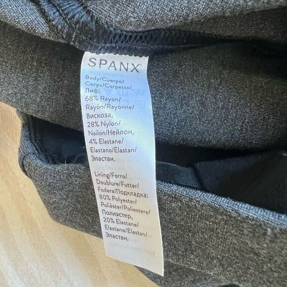 NWT Spanx Ponte Split Hem Leggings Gray Size M - Picture 4 of 6